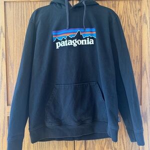 Patagonia Black Hoodie with OG logo